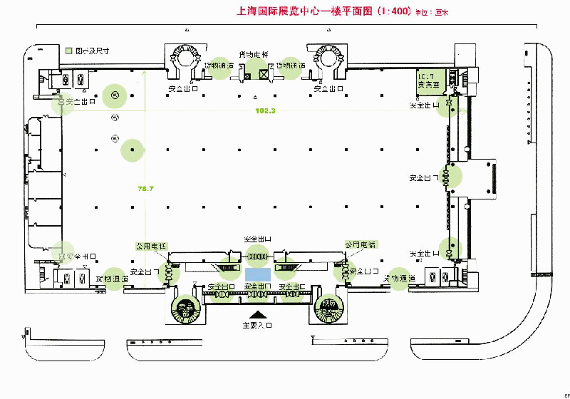 上海國際展覽中心場館圖