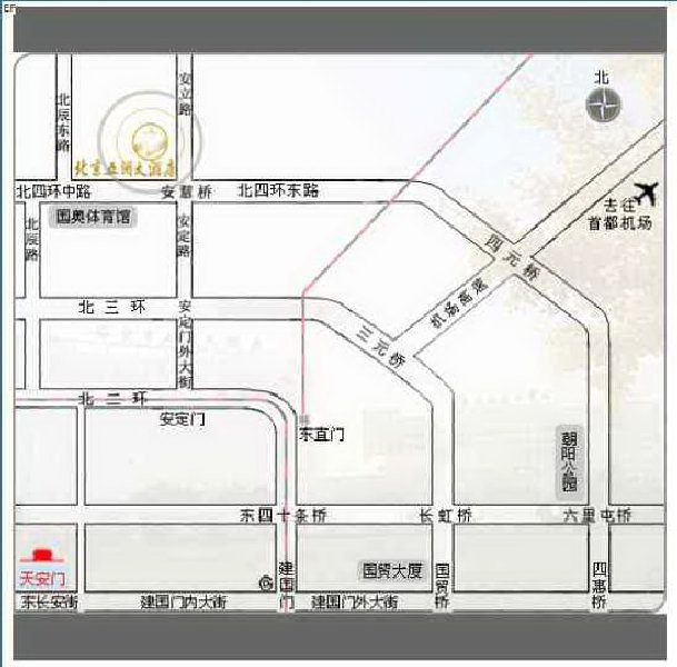 北京國際會議中心交通圖